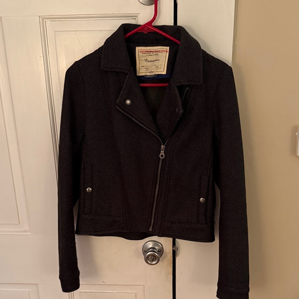 Cartonnier Textured Black  Jacket.